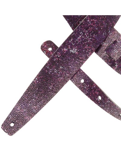 magrabò guitar straps | holes hc embossed seurat violet 6 cm