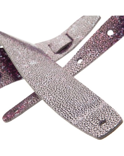 magrabò guitar straps | holes hc embossed seurat violet 6 cm