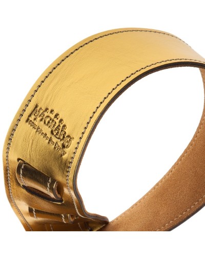 magrabò guitar straps | holes hs metallic gold 6 cm