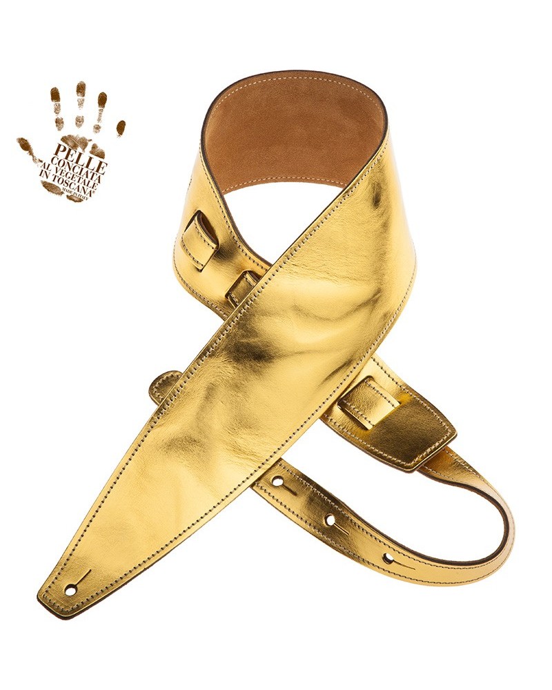 magrabò guitar straps | holes hs metallic gold 10 cm