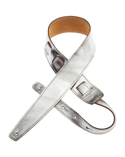 magrabò guitar straps | holes hs metallic silver 6 cm