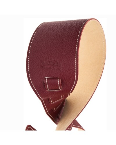 Guitar Strap Bordeaux Genuine Leather 10 Cm Holes HS Entry 