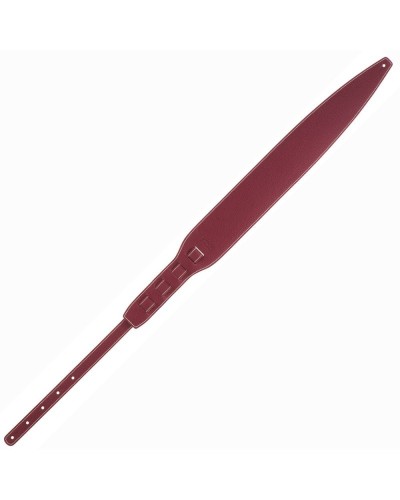 Tracolla per Chitarra e Basso Bordeaux Vera Pelle 10 Cm Holes HS Entry 