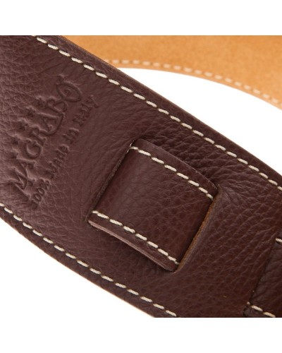 magrabò guitar straps | holes hs colors dark brown 6 cm