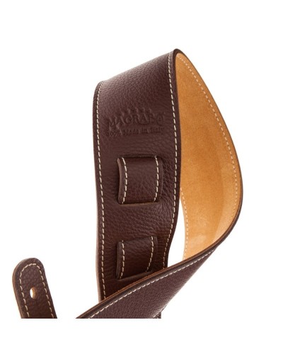 magrabò guitar straps | holes hs colors dark brown 6 cm