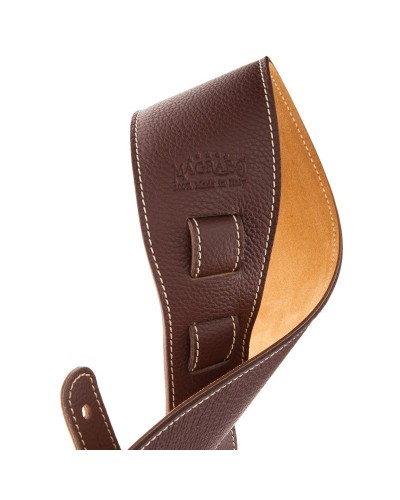 magrabò guitar straps | holes hs colors dark brown 8 cm