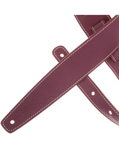 Guitar Strap Violet Genuine Leather 6 Cm Holes HS Colors 