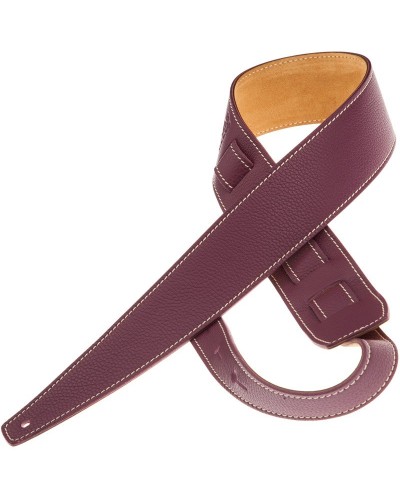 Guitar Strap Violet Genuine Leather 6 Cm Holes HS Colors 