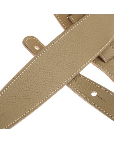 Guitar Strap Green Genuine Leather 6 Cm Holes HS Colors 