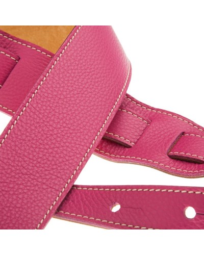 Guitar Strap Violet Genuine Leather 6 Cm Holes HS Colors 