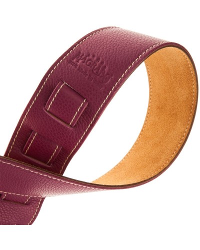 Guitar Strap Violet Genuine Leather 6 Cm Holes HS Colors 