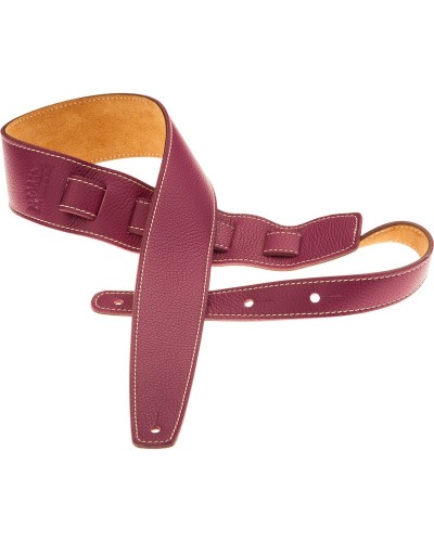 Guitar Strap Violet Genuine Leather 6 Cm Holes HS Colors 