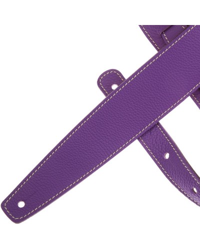 Guitar Strap Violet Genuine Leather 6 Cm Holes HS Colors 