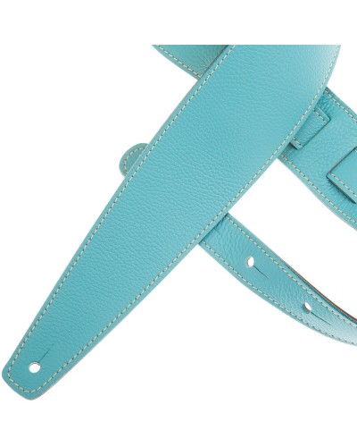 Guitar Strap Green Genuine Leather 8 Cm Holes HS Colors 