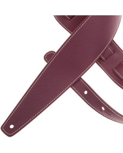 Guitar Strap Violet Genuine Leather 8 Cm Holes HS Colors 