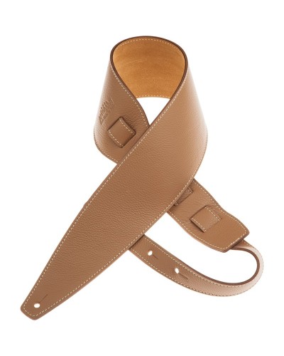 Guitar Strap Cappuccino Genuine Leather 10 Cm Holes HS Colors 