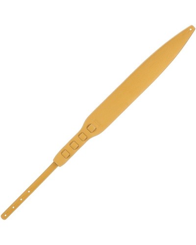 Tracolla per Chitarra e Basso Giallo Vera Pelle 10 Cm Holes HS Colors 