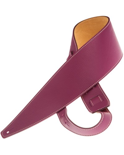 Guitar Strap Violet Genuine Leather 10 Cm Holes HS Colors 