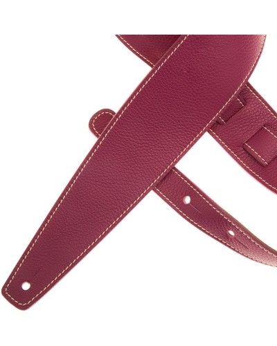 Guitar Strap Violet Genuine Leather 8 Cm Holes HS Colors 