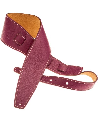 Guitar Strap Violet Genuine Leather 8 Cm Holes HS Colors 