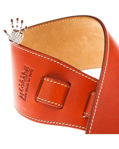 magrabò guitar straps | holes hs core orange 8 cm